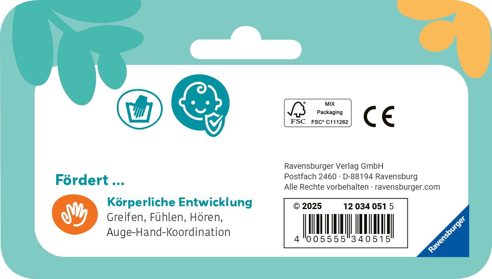 Ravensburger Greifling Babywelt Hängefigur Play+ Activity Fledermaus 12034051