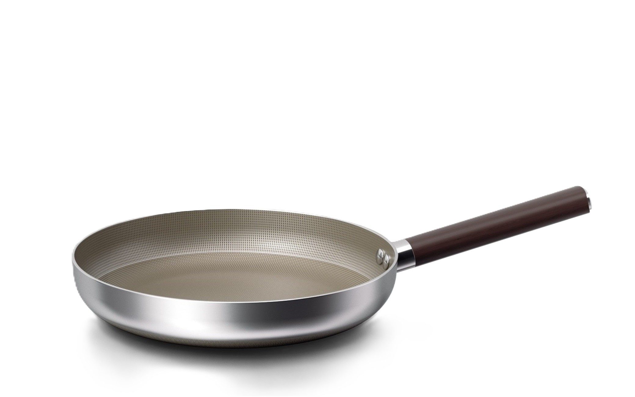 Cheffinger Bratpfanne, Edelstahl (1-tlg), Induktionsgeeignet, Antihaft-Marmorbeschichtung