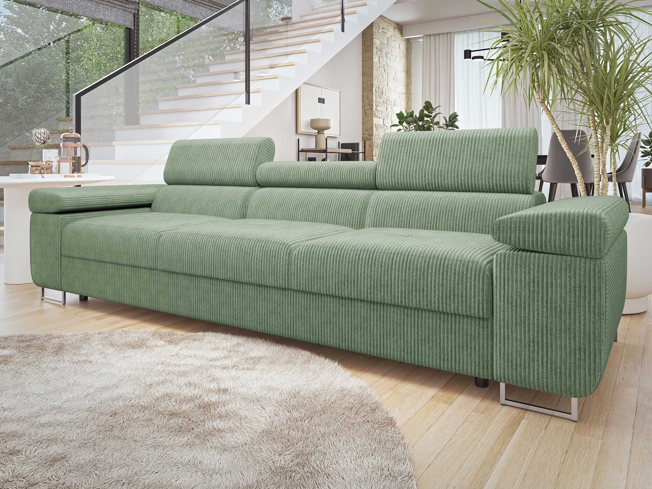 MIRJAN24 Sofa Torezio 3 Cord, Einstellbare Kopfstützen, 263x102x70-90 cm günstig online kaufen