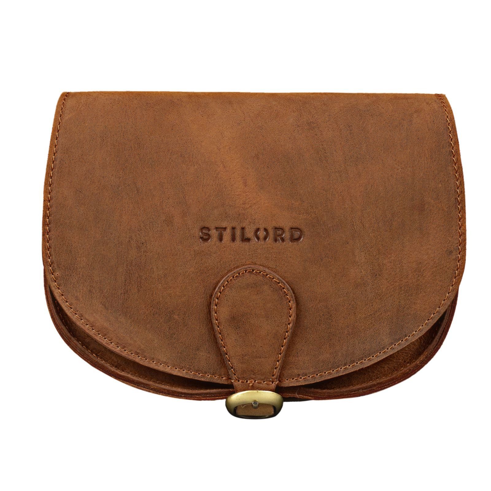 STILORD Handtasche "Helena" Kleine Handtasche Leder Damen aneto - braun