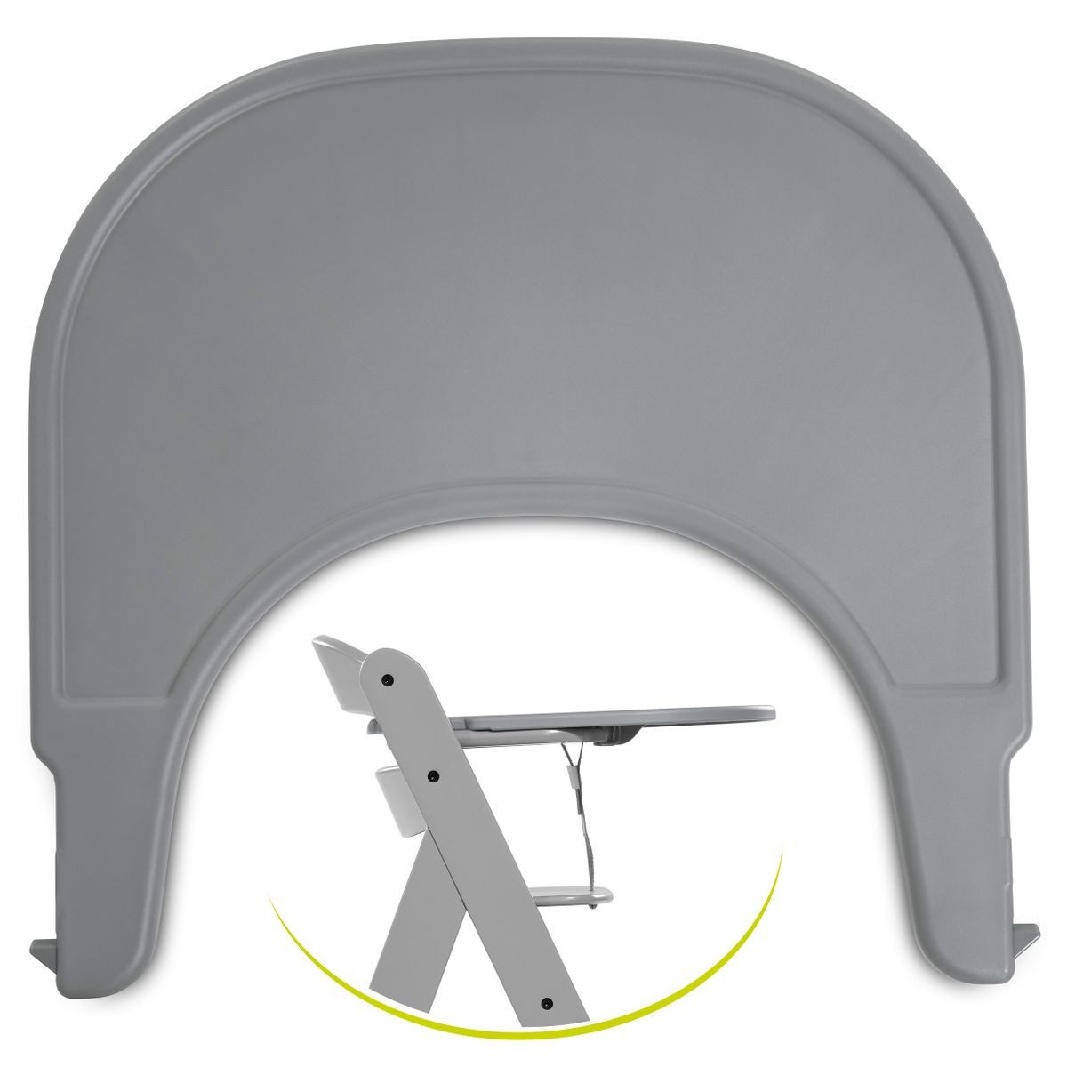 Hauck Hochstuhltablett Alpha Click Tray, grau, günstig online kaufen
