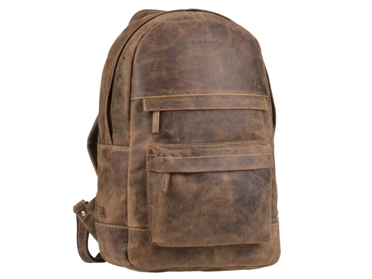 Greenburry Notebookrucksack "Vintage" Leder, Rucksack, DayPack, BackPack, 30x45cm
