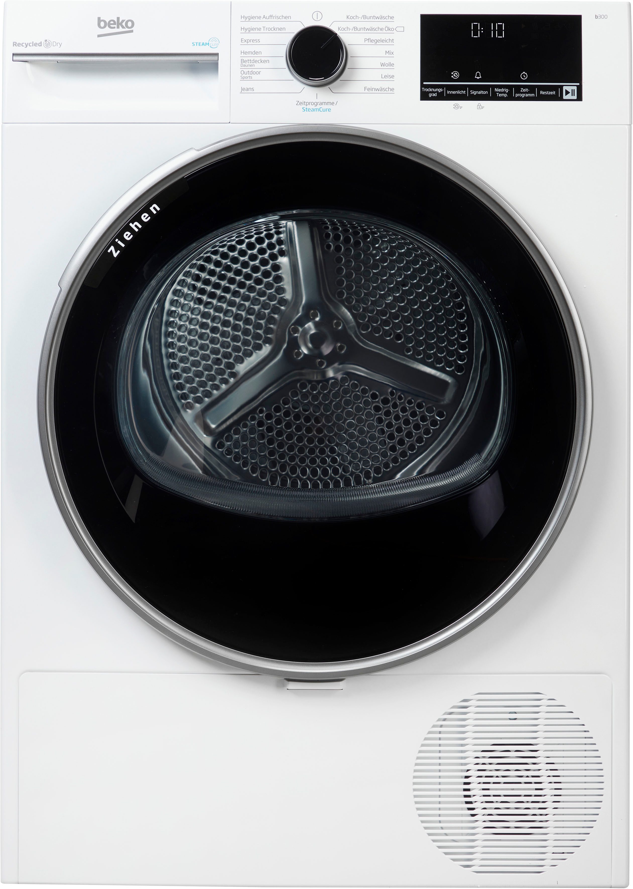 BEKO Wärmepumpentrockner B3T42249S, SteamCure-Dampffunktion für schonende Pflege und Frische