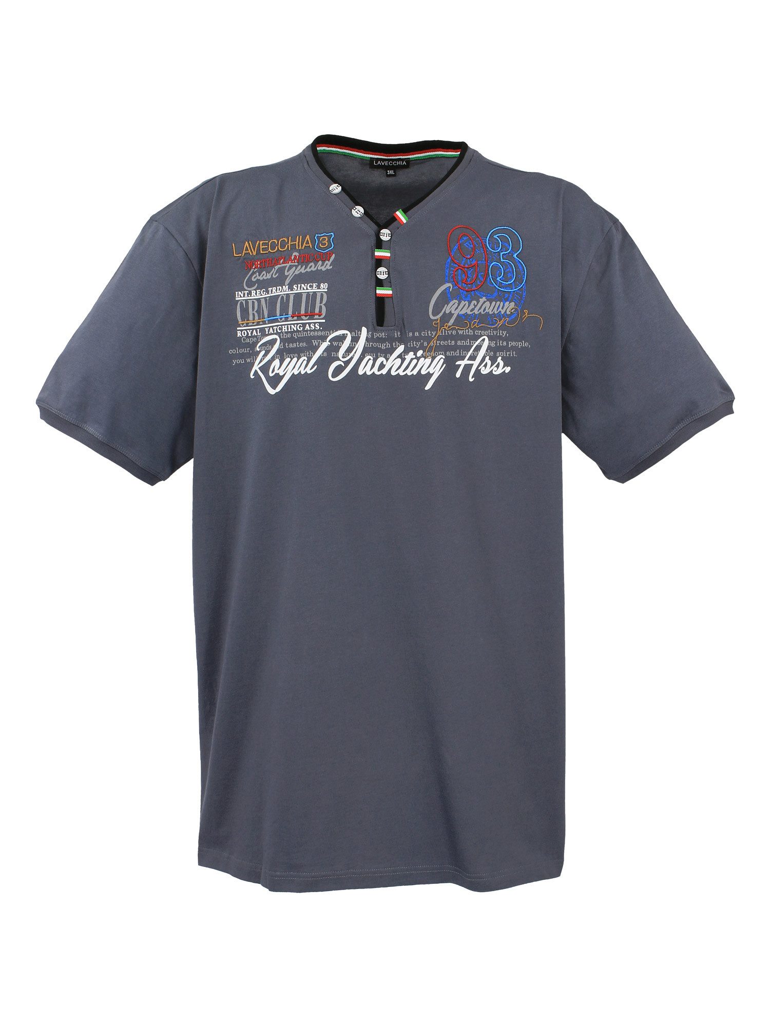 Lavecchia T-Shirt Lavecchia Herren T-Shirt LV-608 (Anthrazit, 4XL) Herrensh günstig online kaufen