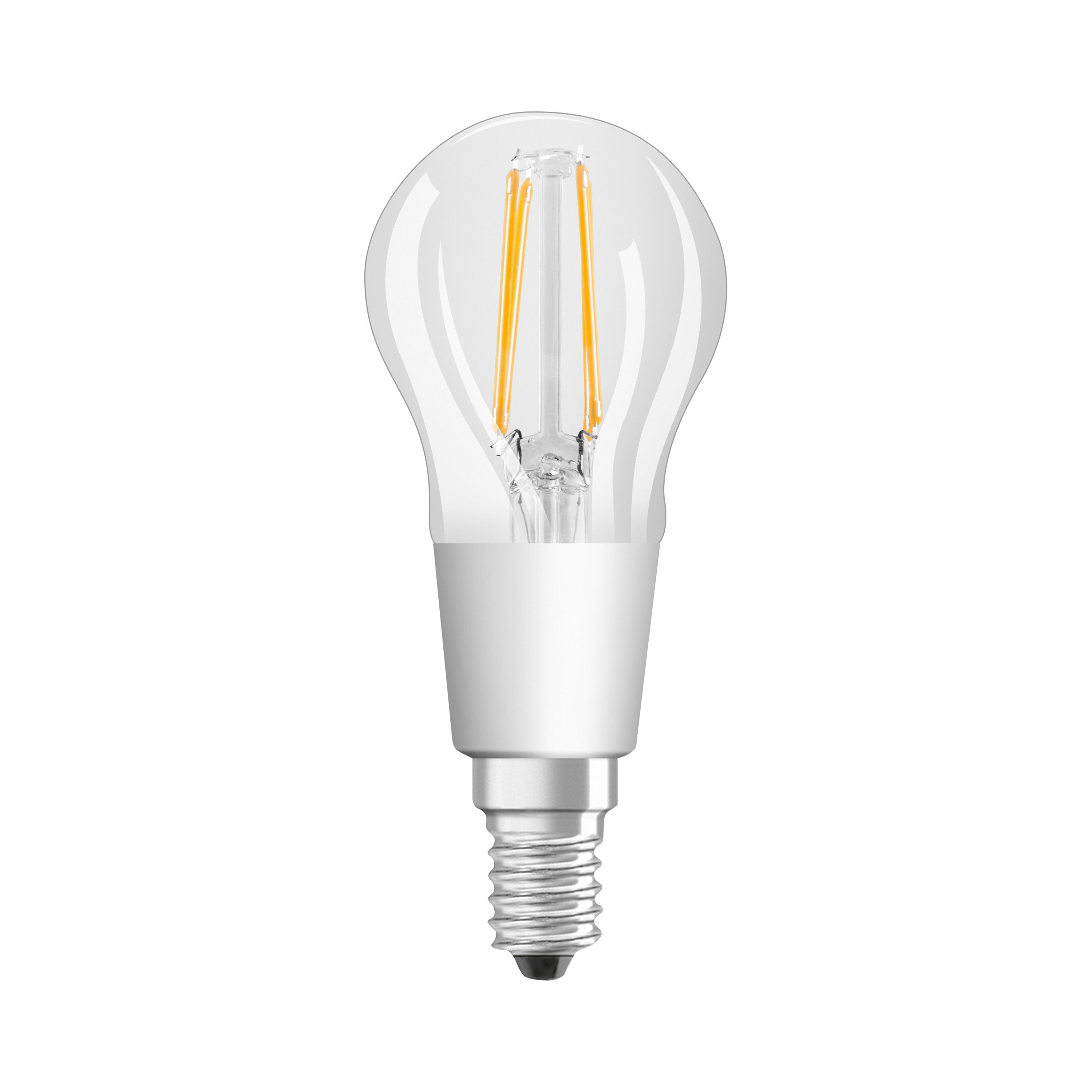 Ledvance LED-Leuchtmittel SMART+ Filament Mini Bulb Dimmable 40 4 W/2700 K E14, E14, 1 St., Warm weiß, Drahtlose Steuerung über App