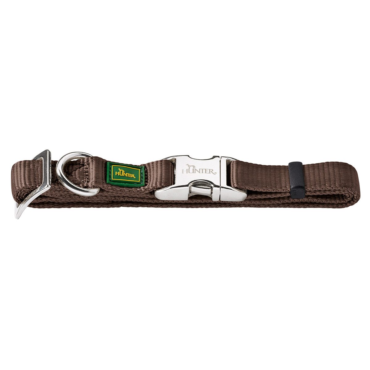 Hunter Tierbedarf Hunde-Halsband Halsband Vario-Basic ALU-Strong braun