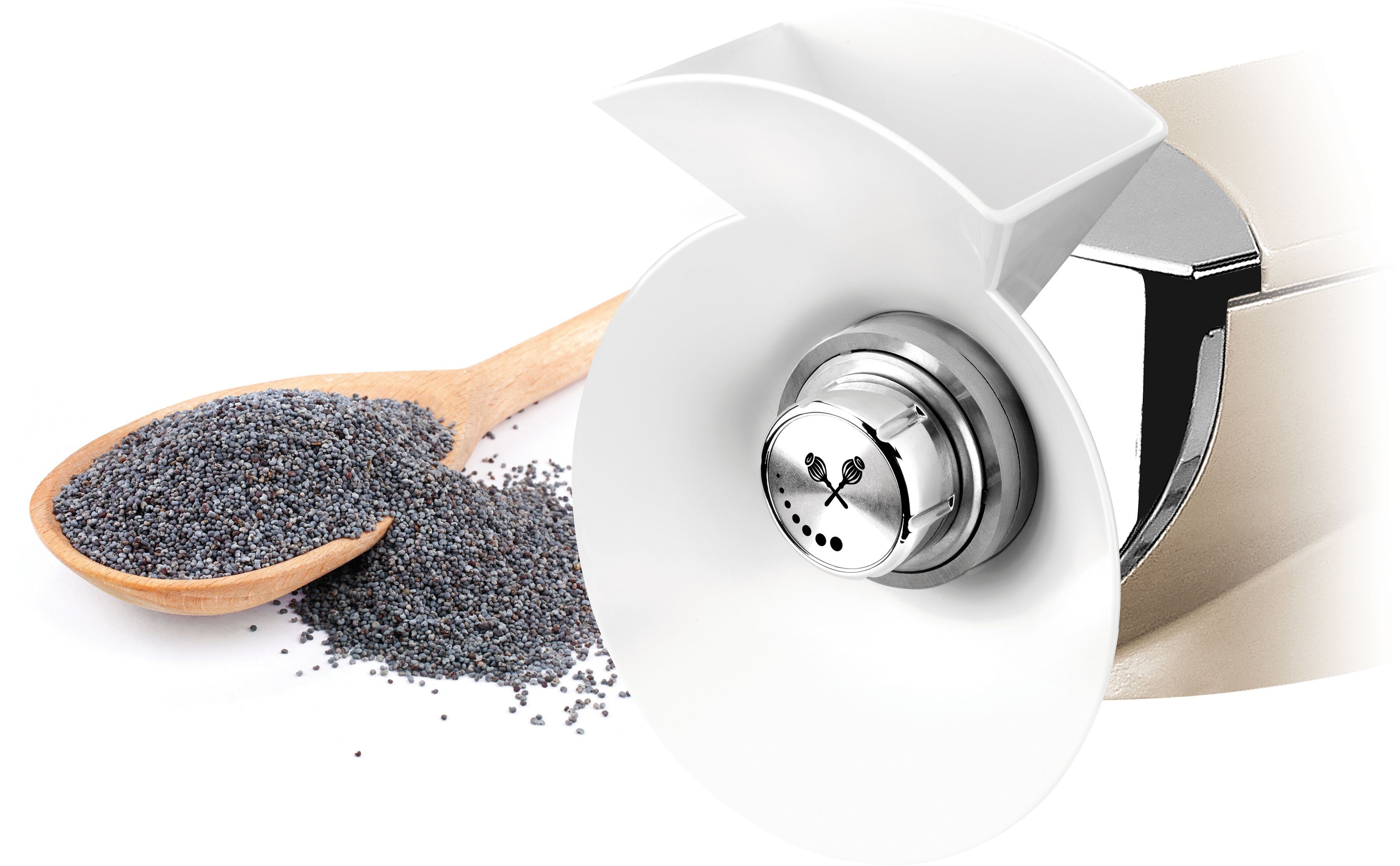 eta Küchenmaschinen Zubehör-Set ETA002896000, Zubehör für ETA002890000, ETA00389000, ETA112890010, ETA002390080, ETA002390070, ETA003490000, ETA003490010, ETA307590000, ETA507590000, Mohnmühlenaufsatz