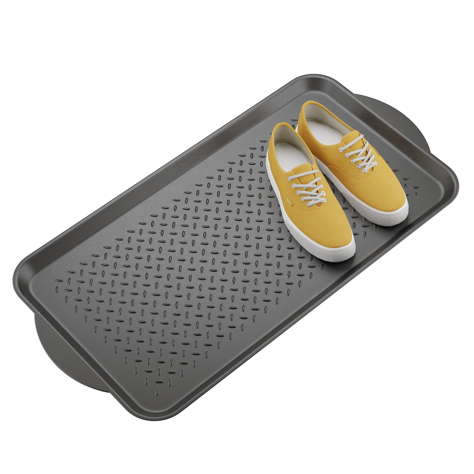 Björn&Schiller Schuhabtropfschale Allzweckablage Schuhunterlage mit 3 cm Rand, 40x75 cm Rutschfeste Abtropfschale für Flur