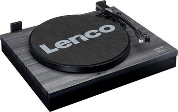 Lenco LS-300BK Plattenspieler mit ext. Lautsprechern Plattenspieler (Riemenantrieb)