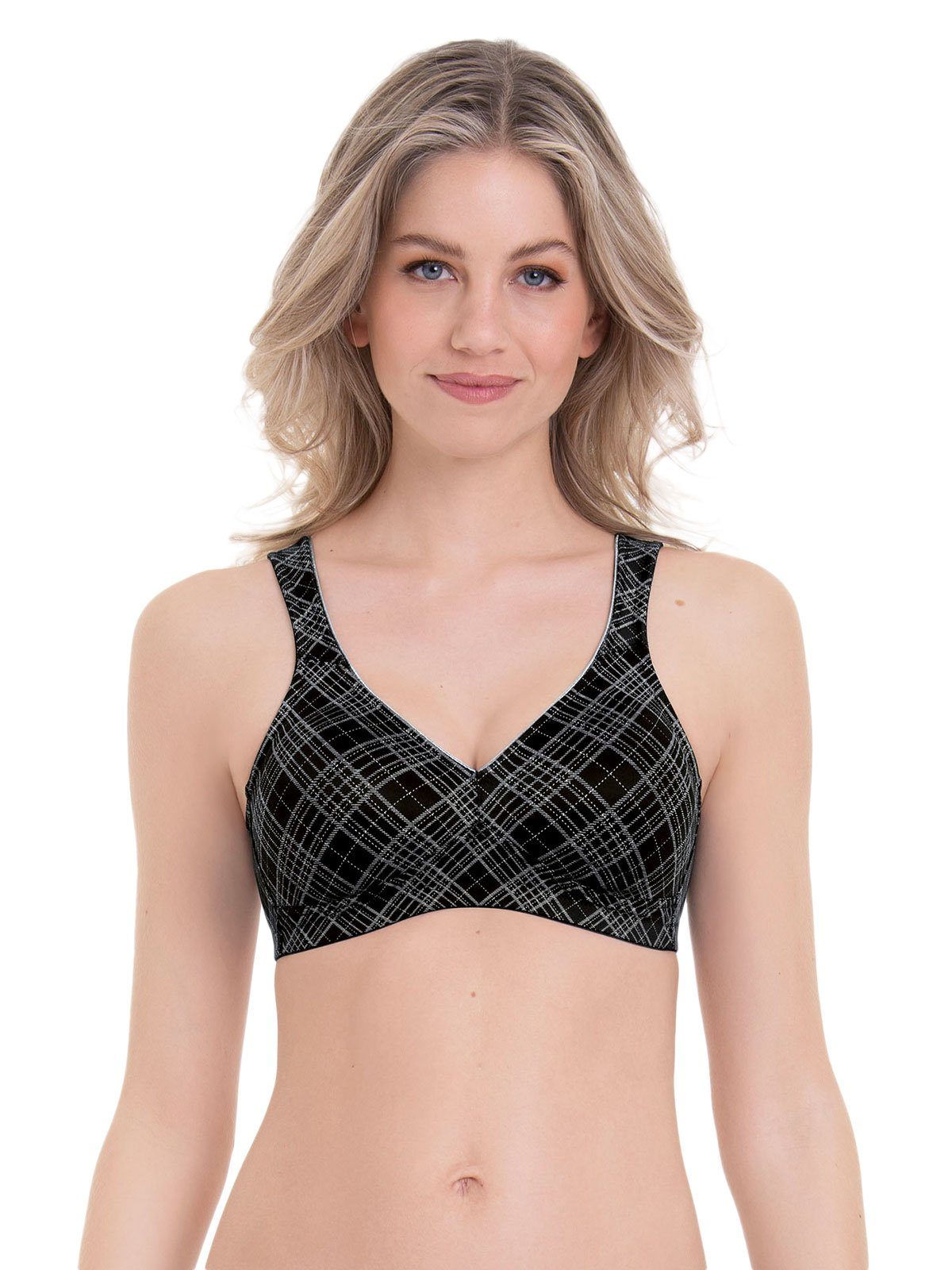 Rosa Faia Soft-BH Soft BH Twin Art (Stück, 1-tlg) Stützfunktion black grey