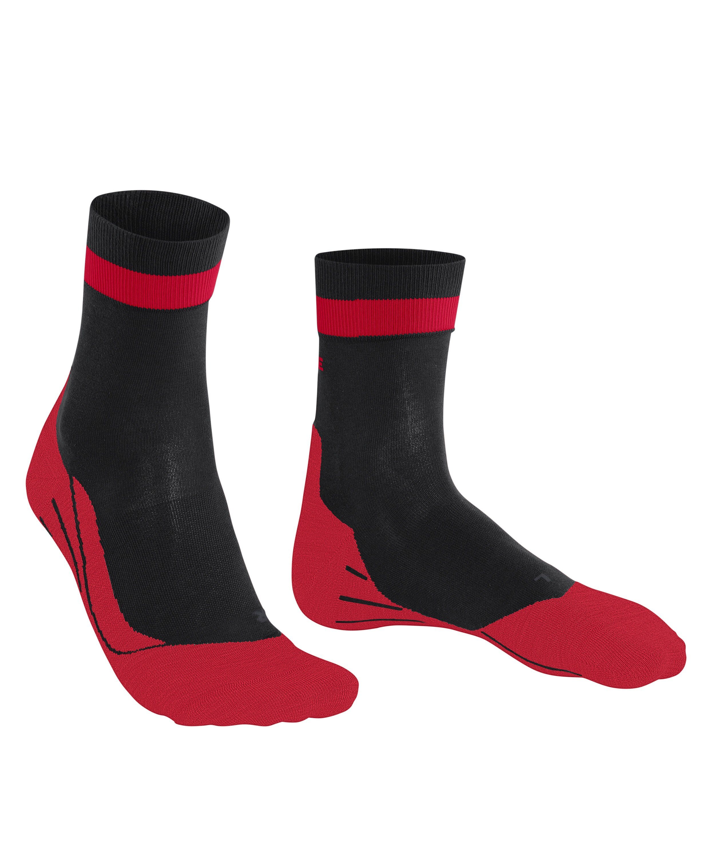 FALKE Laufsocken RU4 Endurance (1-Paar) leichte (3008) Polsterung mit Laufsocke black mittlerer