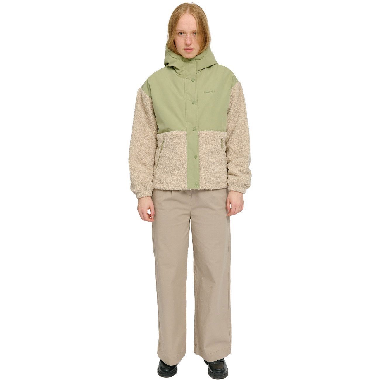 MAZINE Parka Fabric Blocking Jacket Fabric Blocking Jacket