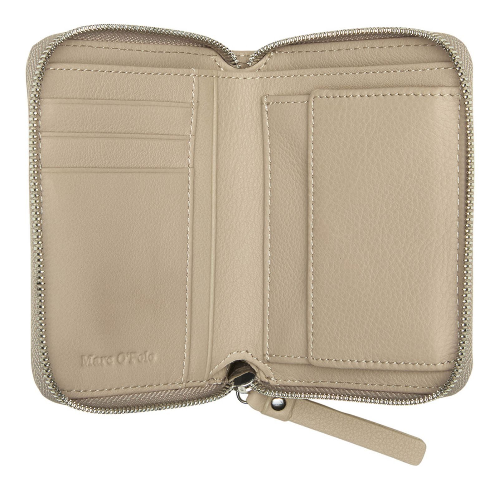 Marc O'Polo Geldbörse Zip Wallet, aus echtem Rindsleder