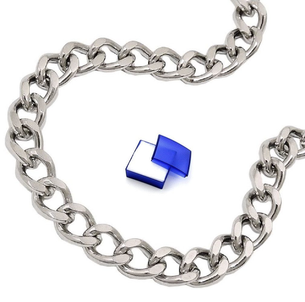 Gliederarmband Armband Flachpanzerkette 5,4 mm Edelstahl 21 cm kl. Schmuckbox