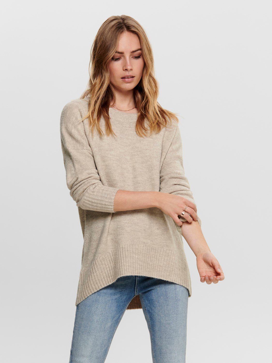 ONLY Strickpullover Only Damen Rundhals Strick-Pullover OnlNanjing Sweater Pulli