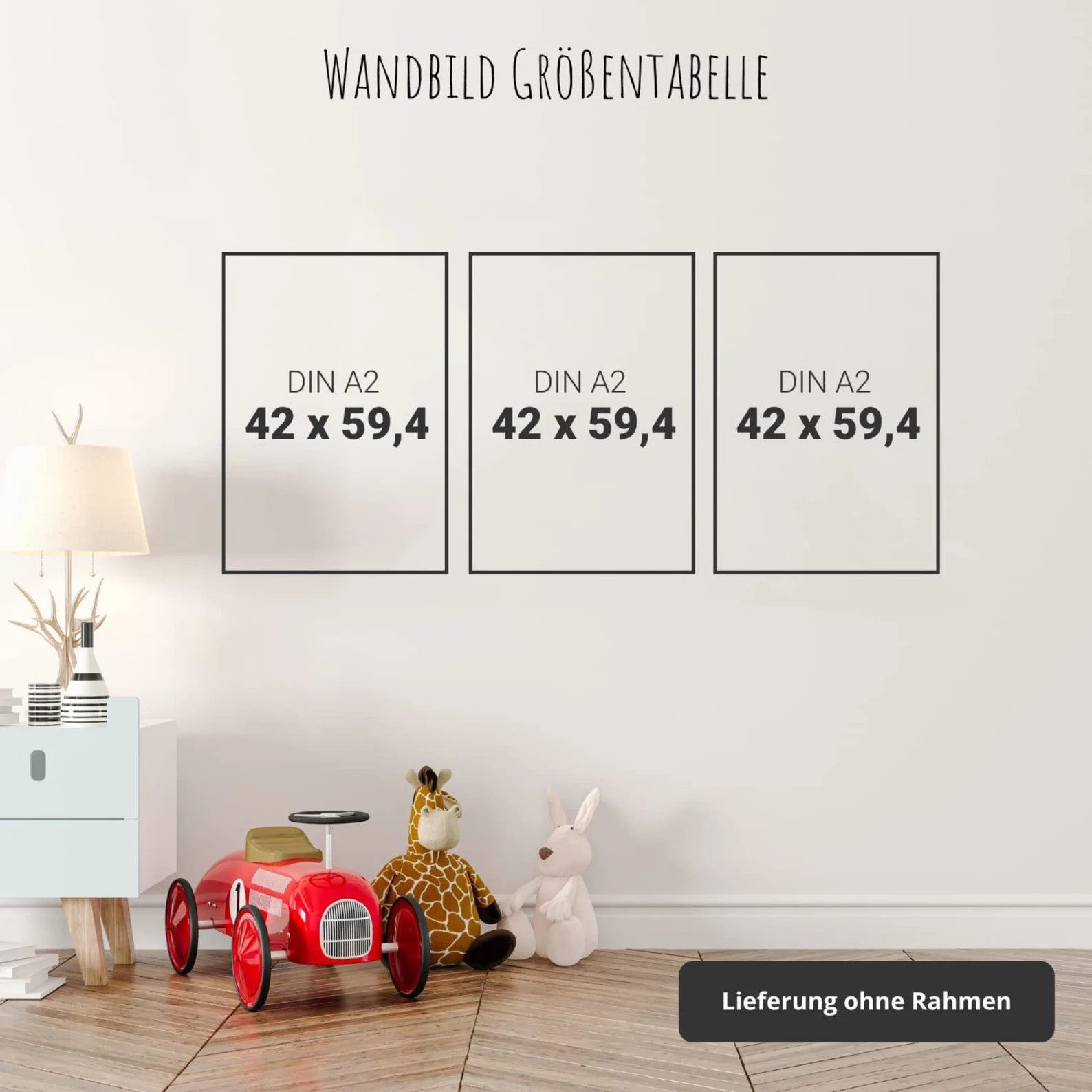 MeinBaby123® Poster Bilder Kinderzimmer, Poster Kinderzimmer Deko, Babyzimmer Deko, Spruch Wandbilder, Boho, Tiere – Bild 5 von 5
