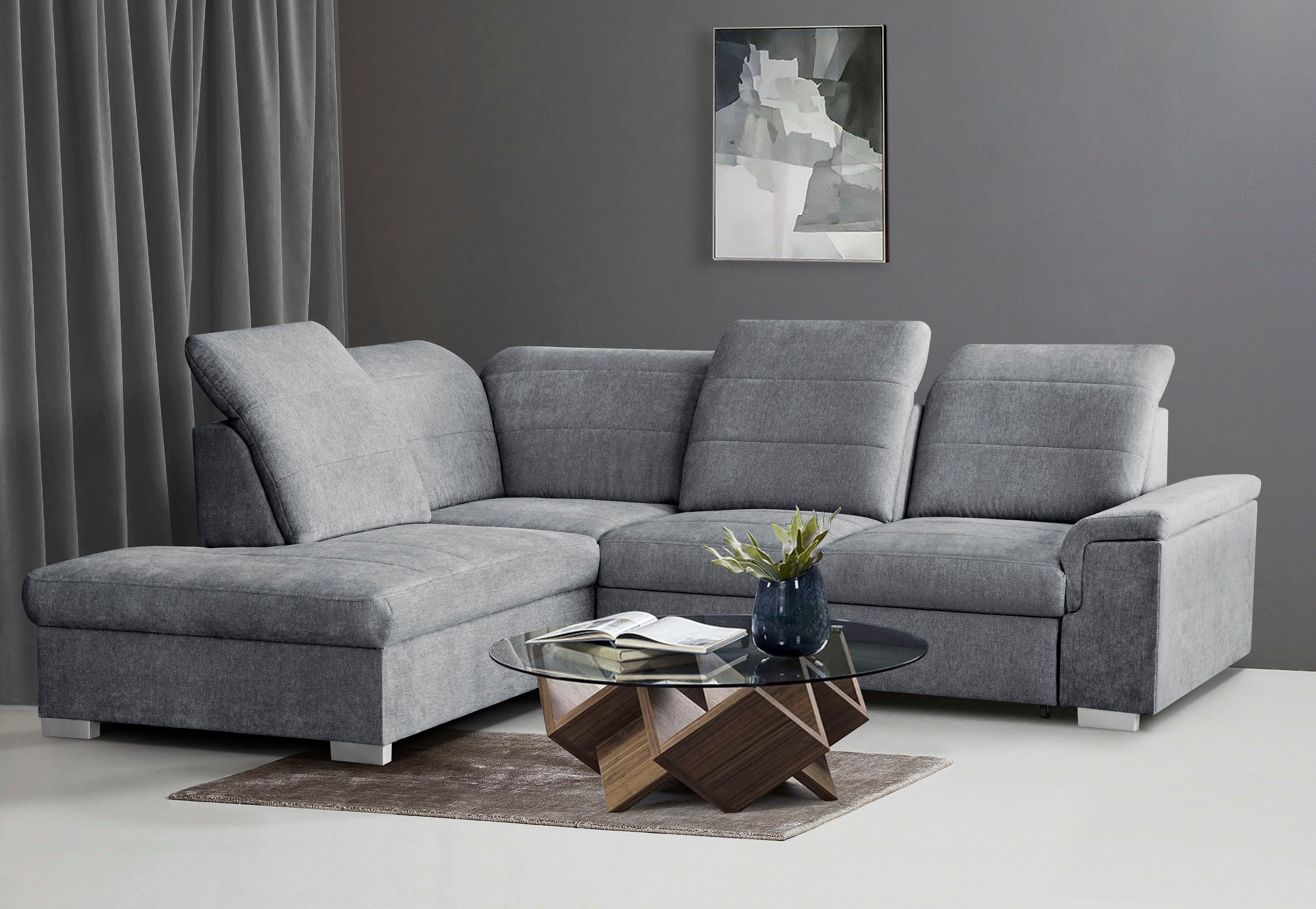 mokebo Ecksofa »Perry«, Schlafcouch, Sofa mit Schlaffunktion