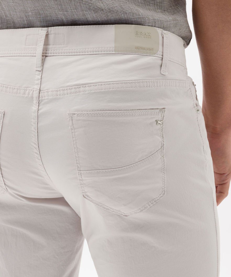 Flachgewebe superleicht 5-Pocket-Jeans Baumwoll-Stretch, Ultralight Cadiz Brax bone