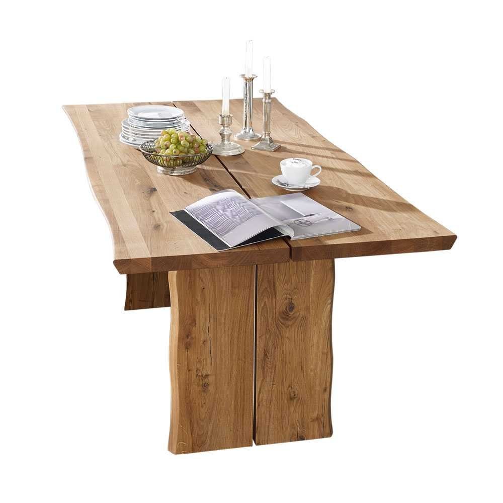 Pharao24 Baumkantentisch »Agata«, aus Massivholz, mit Baumkante online