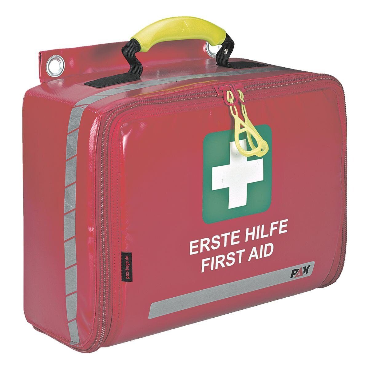Holthaus Medical Erste-Hilfe-Set Paramedic, Wandtasche mit Füllsortiment nach DIN 13169, mit Reflektorstreifen