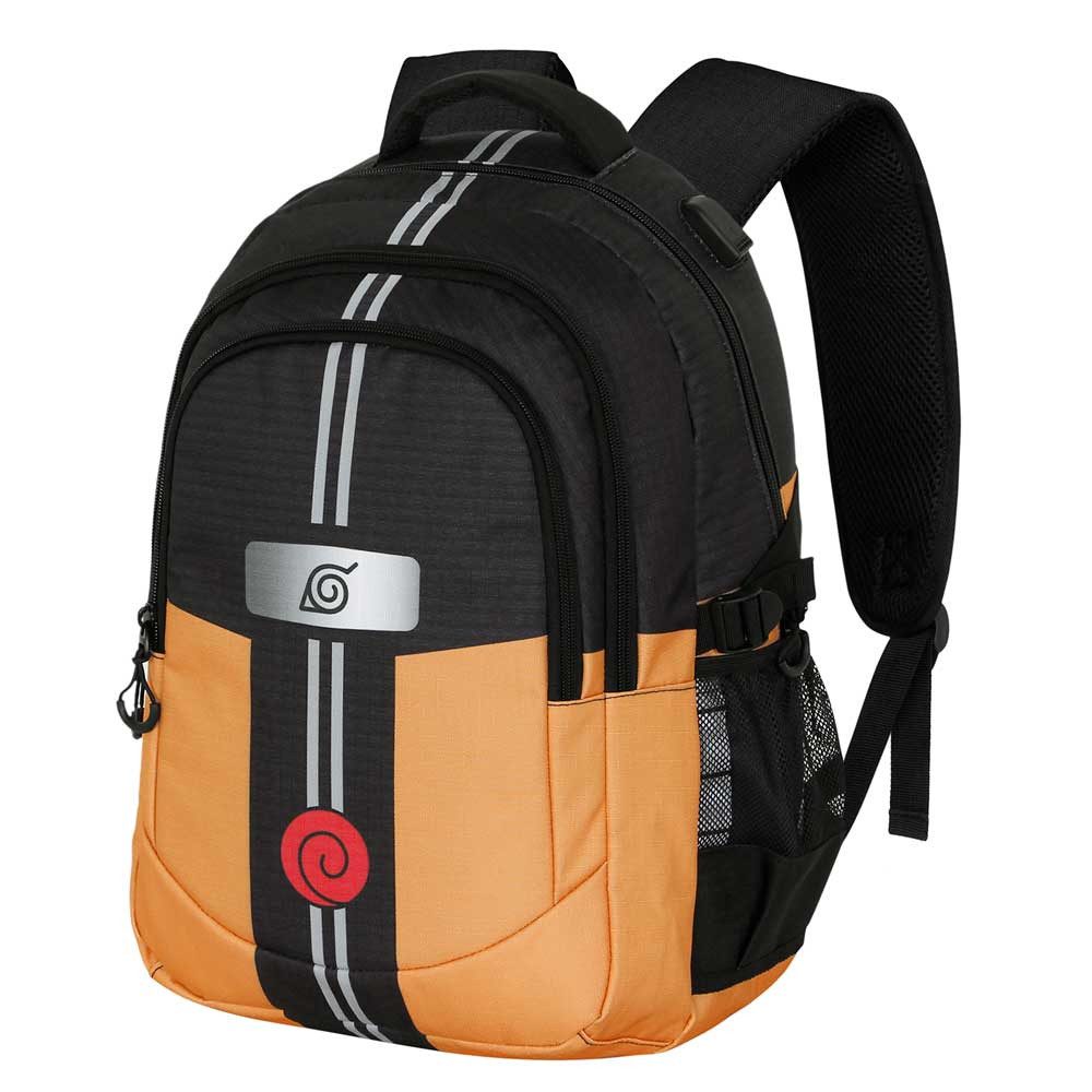 Karactermania Freizeitrucksack Naruto großer Rucksack Tagesrucksack Alltagsrucksack, USB-Anschluss für elektronische Geräte
