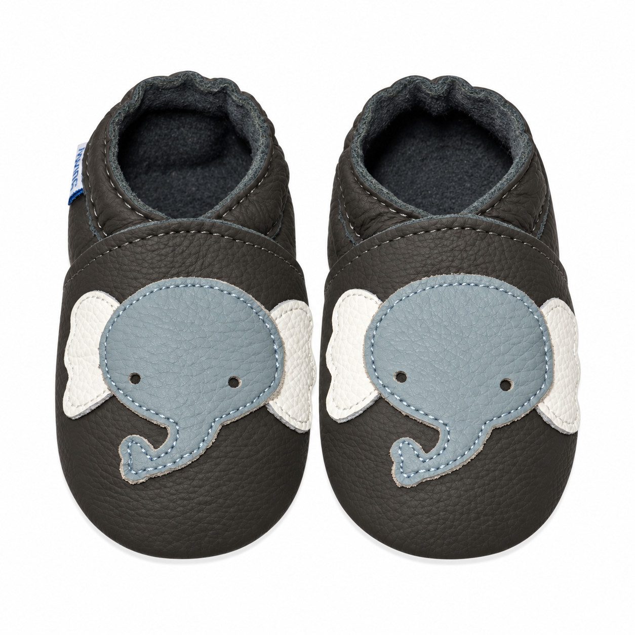 Yihakids Baby Krabbelschuhe Lauflernschuhe Hausschuhe Lederschuhe Elefant Krabbelschuh (Sowohl drinnen als auch draußen erhältlich) Rutschfest atmungsaktiv