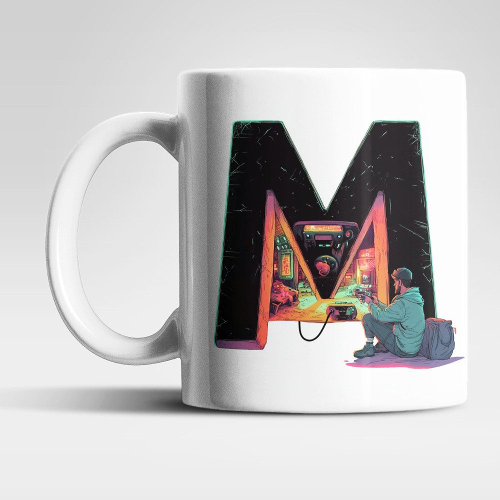 Tasse Name A bis Z Gamer Spieler Zocker Kaffeetasse Teetasse Geschenkidee