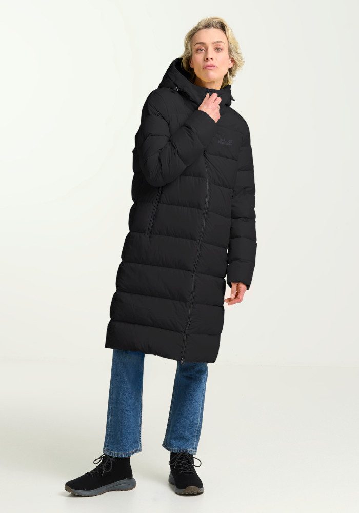 Jack Wolfskin Daunenmantel FROZEN PALACE COAT W RDS mit wärmender Daunenfüllung aus Entendaune und Federn, winddicht