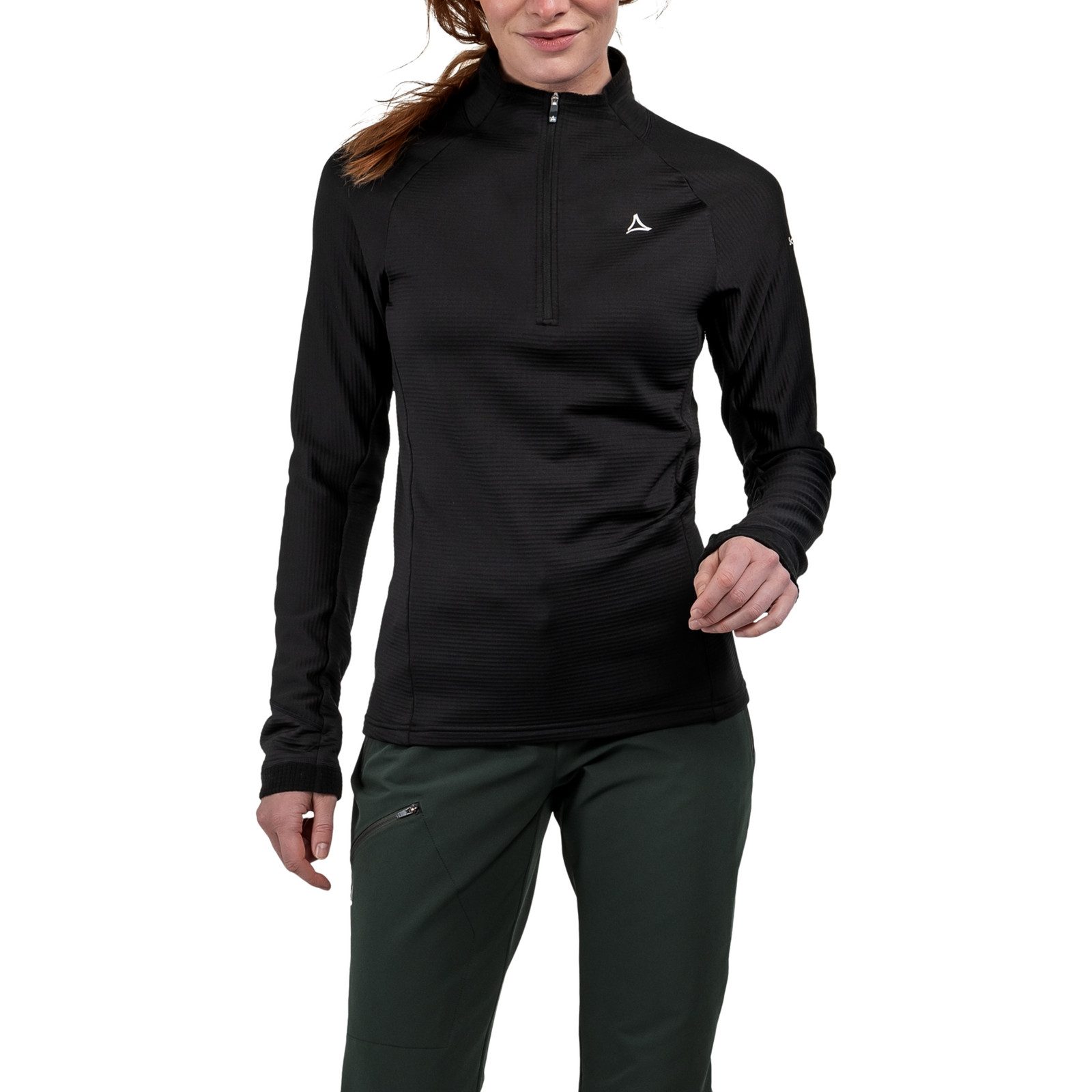 Schöffel Stehkragenpullover Cascata mit Waffelmuster innen