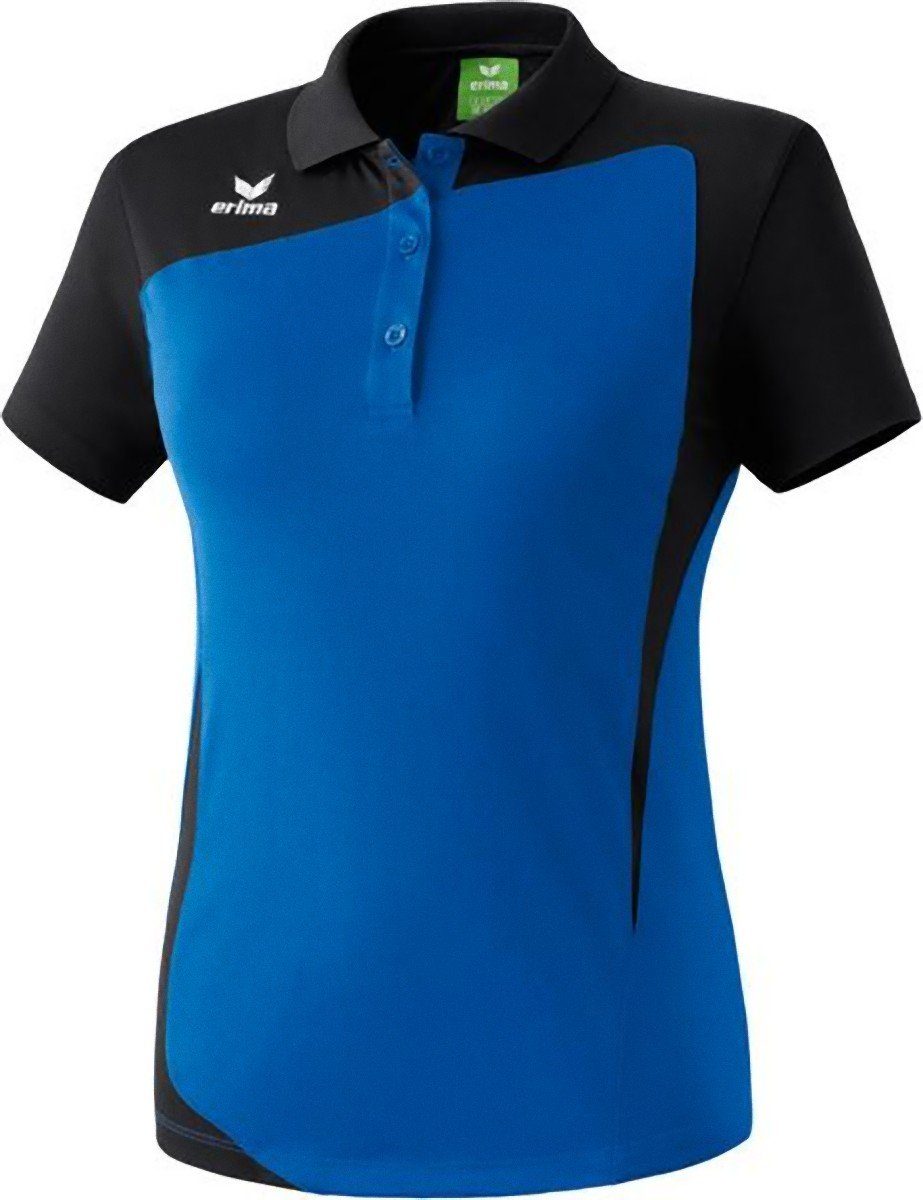 Erima Poloshirt CLUB 1900 Damen Teamsport T-Shirt Polo Shirt Freizeit Kurzarm Blau/Schwarz