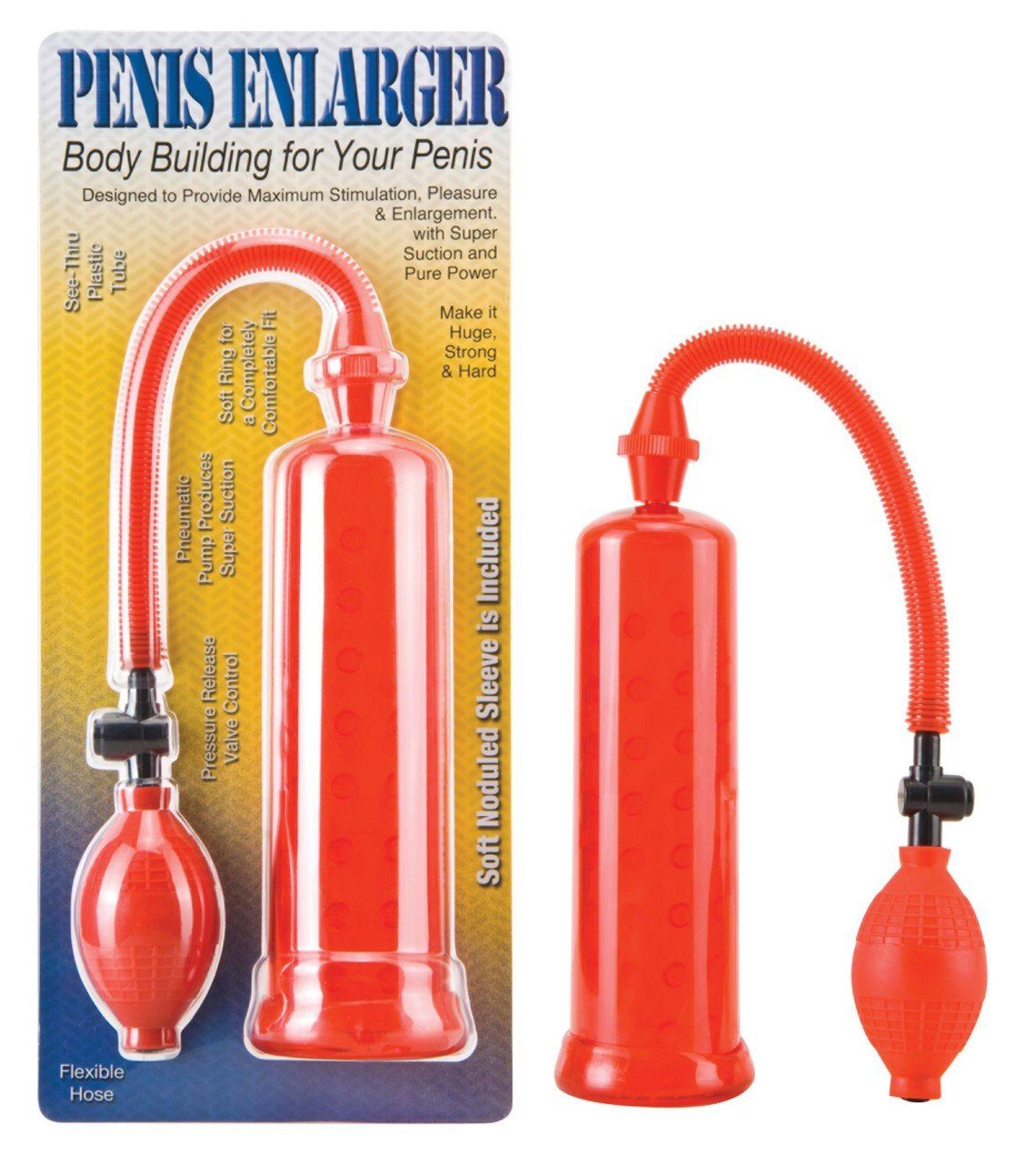 Seven Creations Penispumpe Penis Enlarger Potenzpumpe - (div. Farben) Rot (CLEAR)