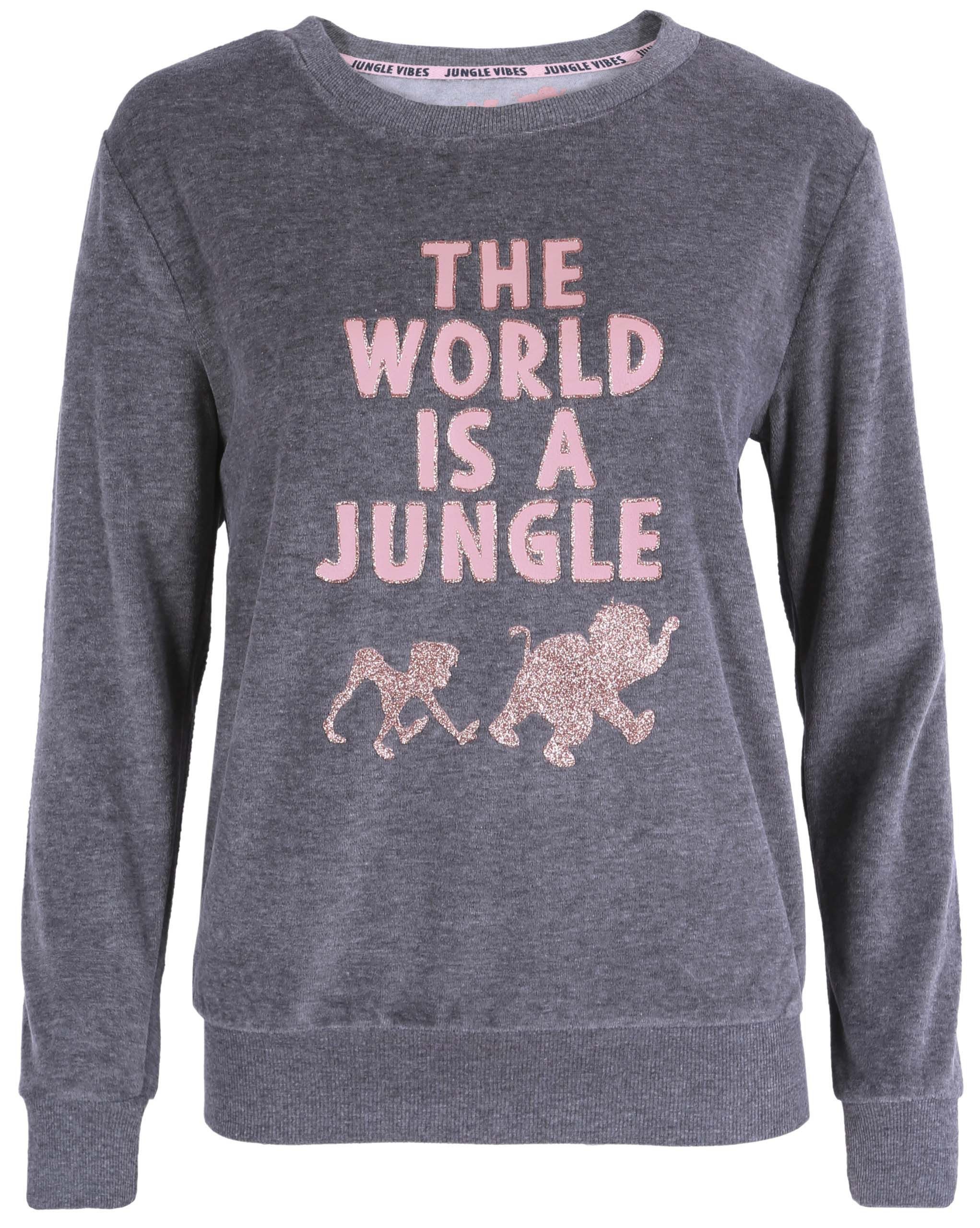 Sweatshirt Graue Bluse/Pullover Das Dschungelbuch DISNEY S