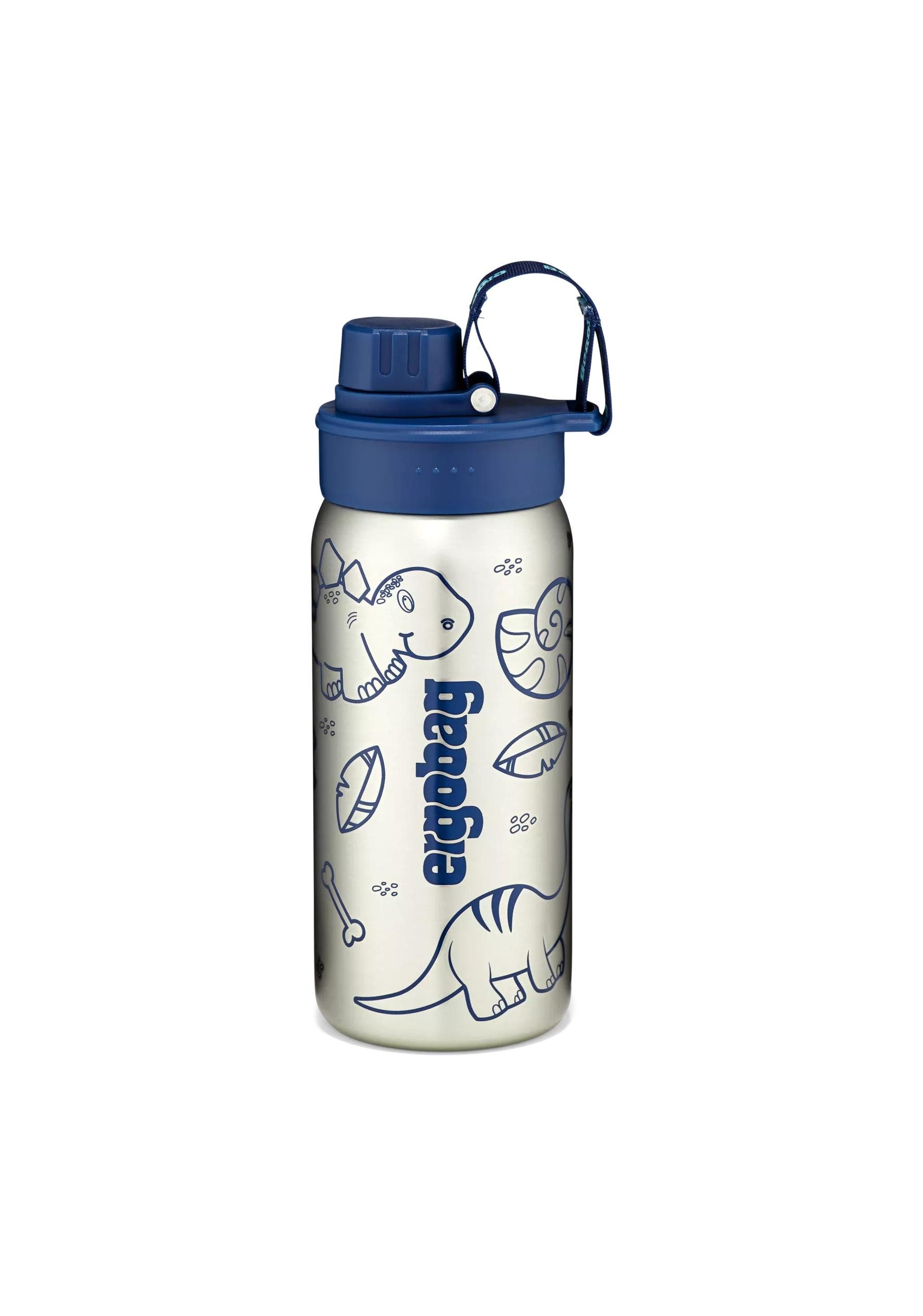 ergobag Trinkflasche Edelstahl Trinkflasche, auslaufsicher und kohlensäuregeeignet