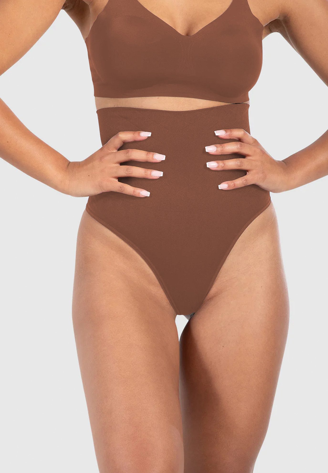 Smilodox Shapingstring Nysa, High Waist String Seamless Tanga, figurformend günstig online kaufen