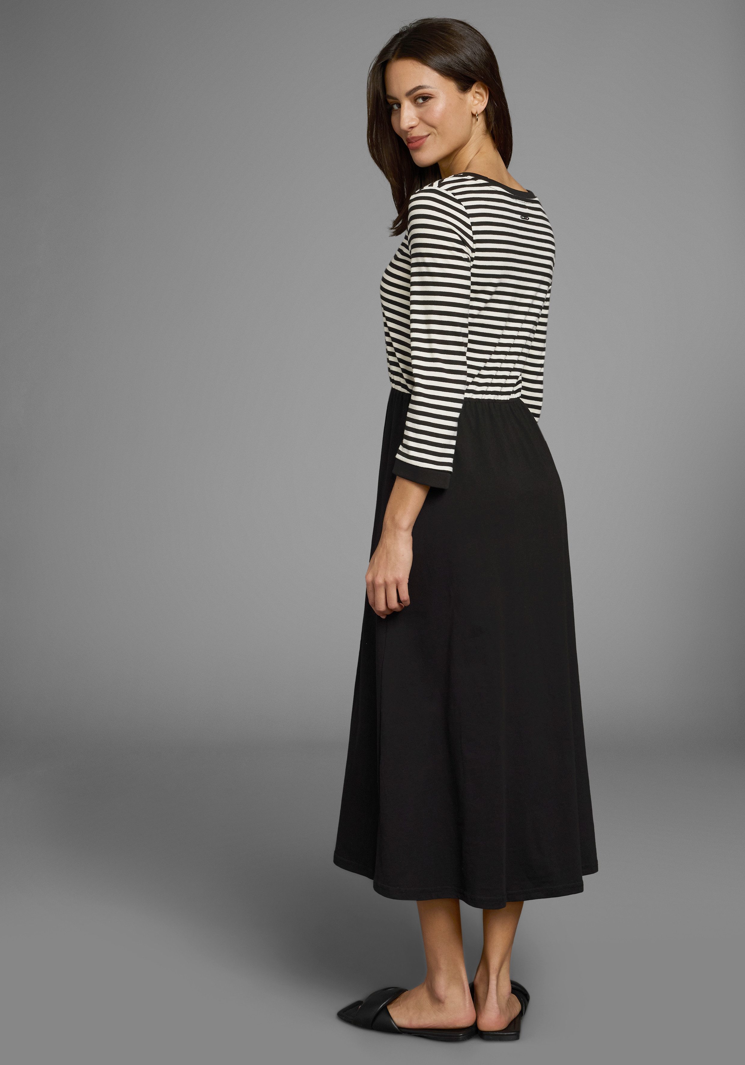 Laura Scott 2-in-1-Kleid mit Streifen-Design