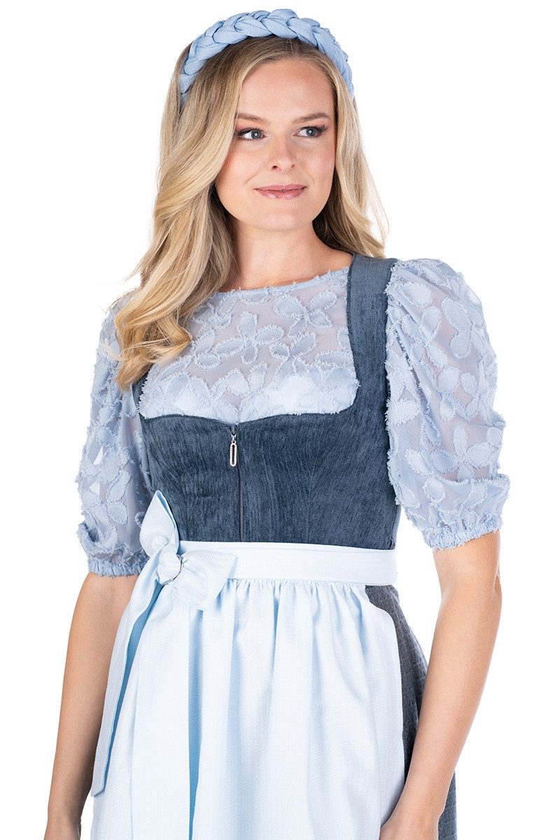 MarJo Dirndl Samt Dirndl 2tlg. - DORFSTETTEN - dark night/eisblau