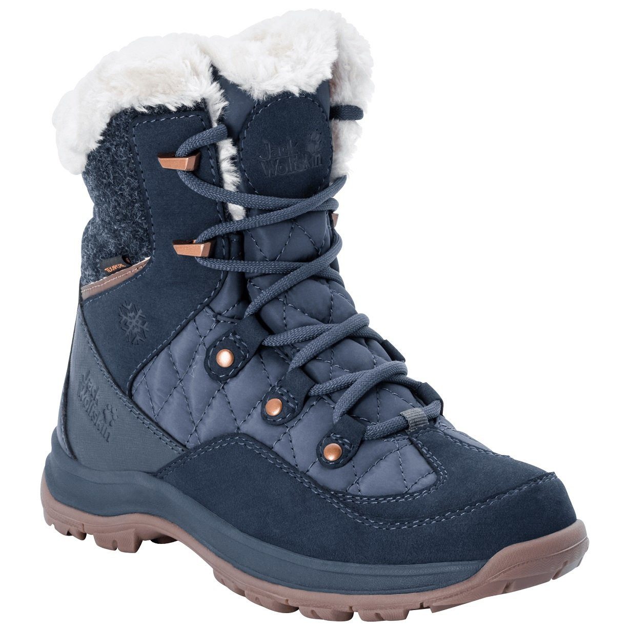 Jack Wolfskin Cold Bay Mid Texapore (wasserdicht) dunkelblau Damen Winterstiefel