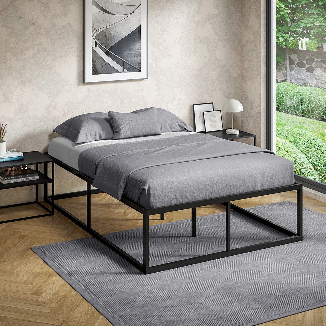 skølm Bettgestell Bragi inkl. Lattenrost (45 cm hoch), Metallbett 140x200 c günstig online kaufen