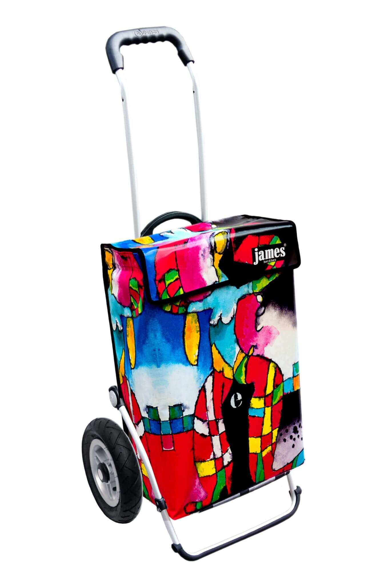 james Einkaufstrolley SUSY - stabiler Einkaufswagen mit individuellem Design, Handmade in Austria - Einkaufsbegleiter mit viel Stauraum - trägt 40kg