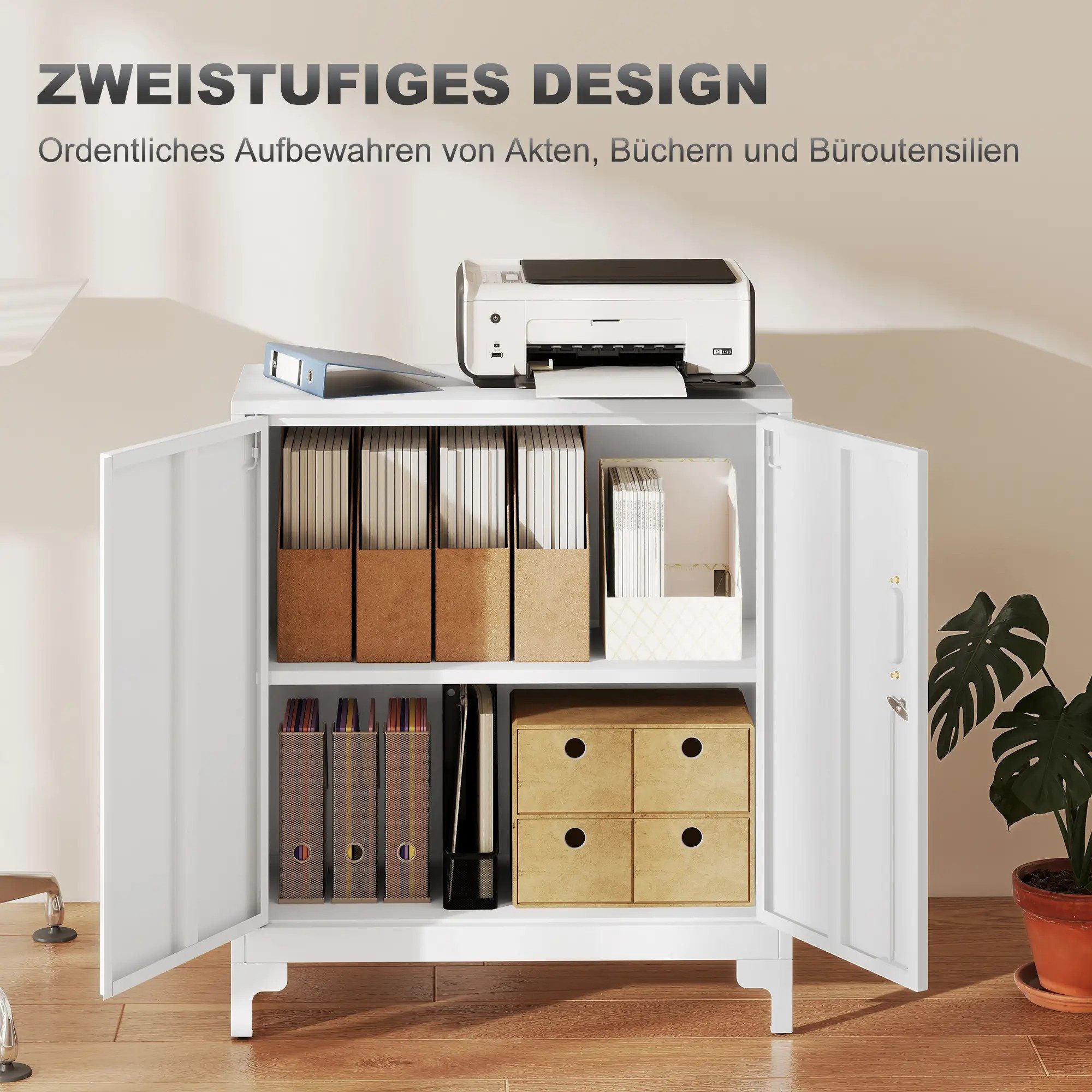 BlingBin Aktenschrank Büroschrank Abschließbar Mehrzweckschrank mit günstig online kaufen