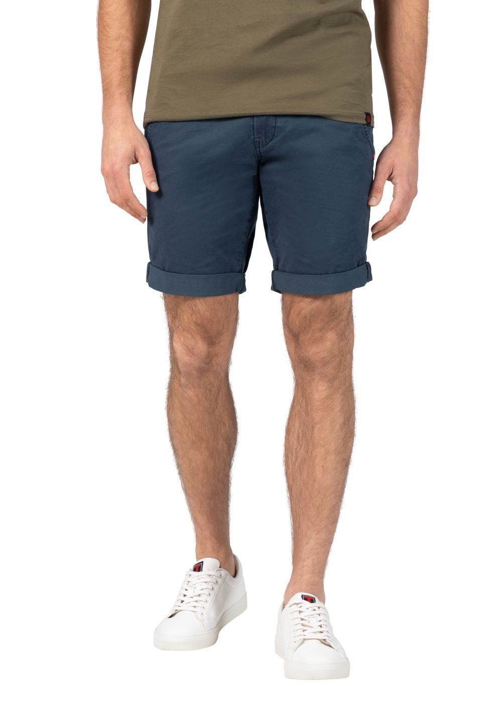 TIMEZONE Herren Chino Shorts SLIM JANNOTZ SHORT Mid Waist Slim Fit Blau Bei günstig online kaufen