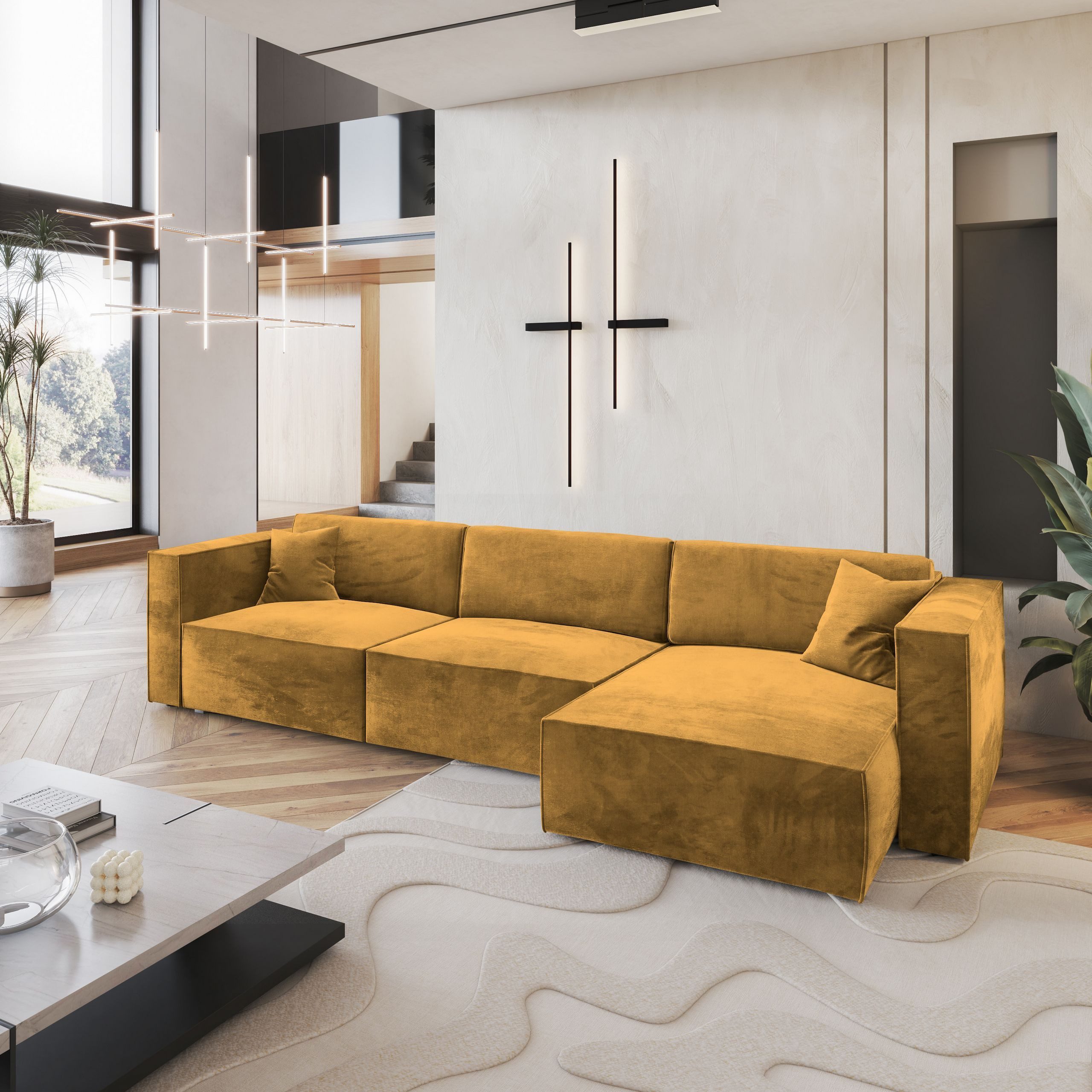 Masseno Ecksofa TOLMO mit Schlaffunktion L-Form, günstig online kaufen