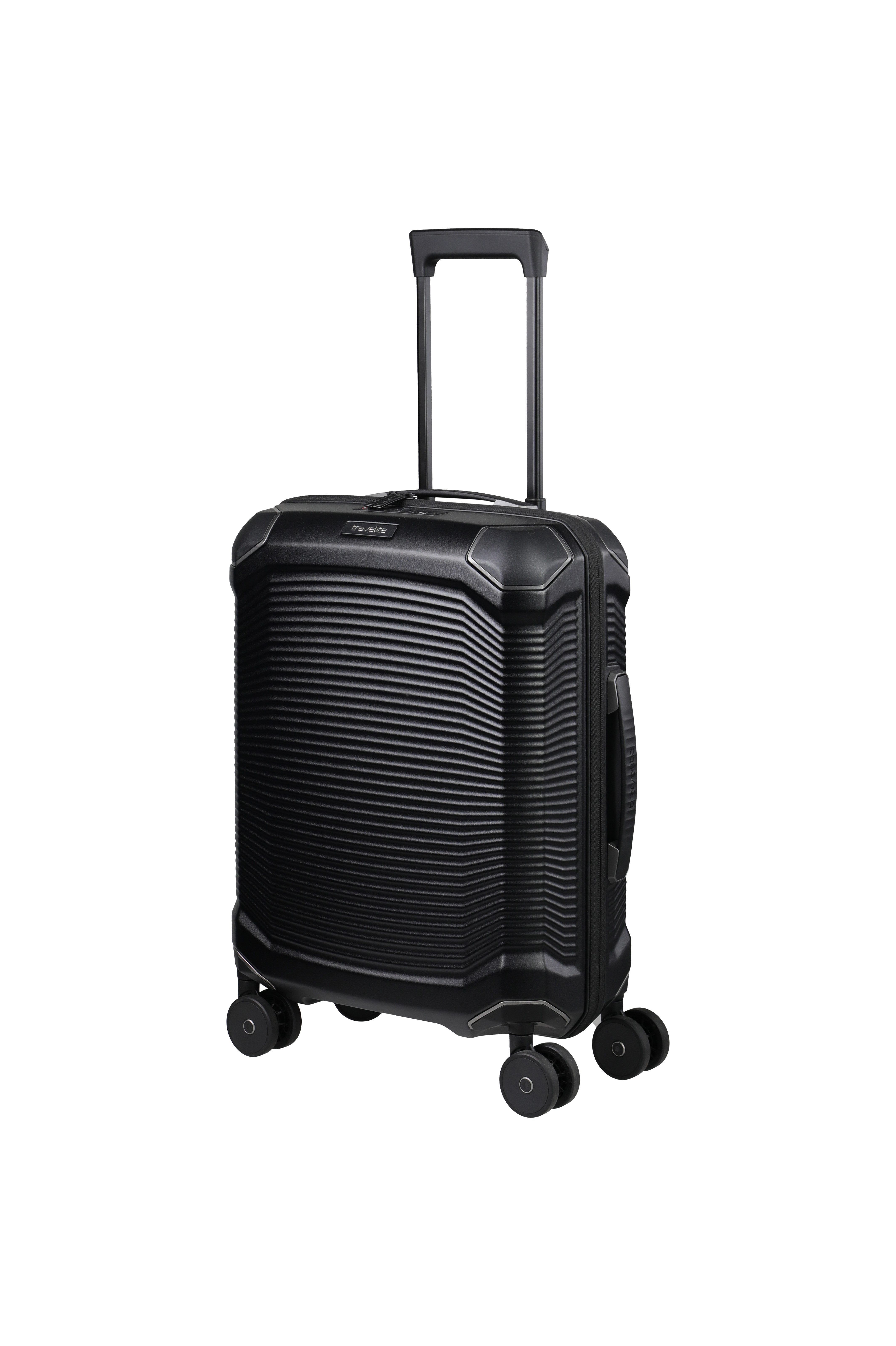 travelite Trolley MILLENNIUM Reisekoffer Hartschale, 4 Rollen, aus leichtem Polycarbonat mit stabiler Bauweise und Innenaufteilung