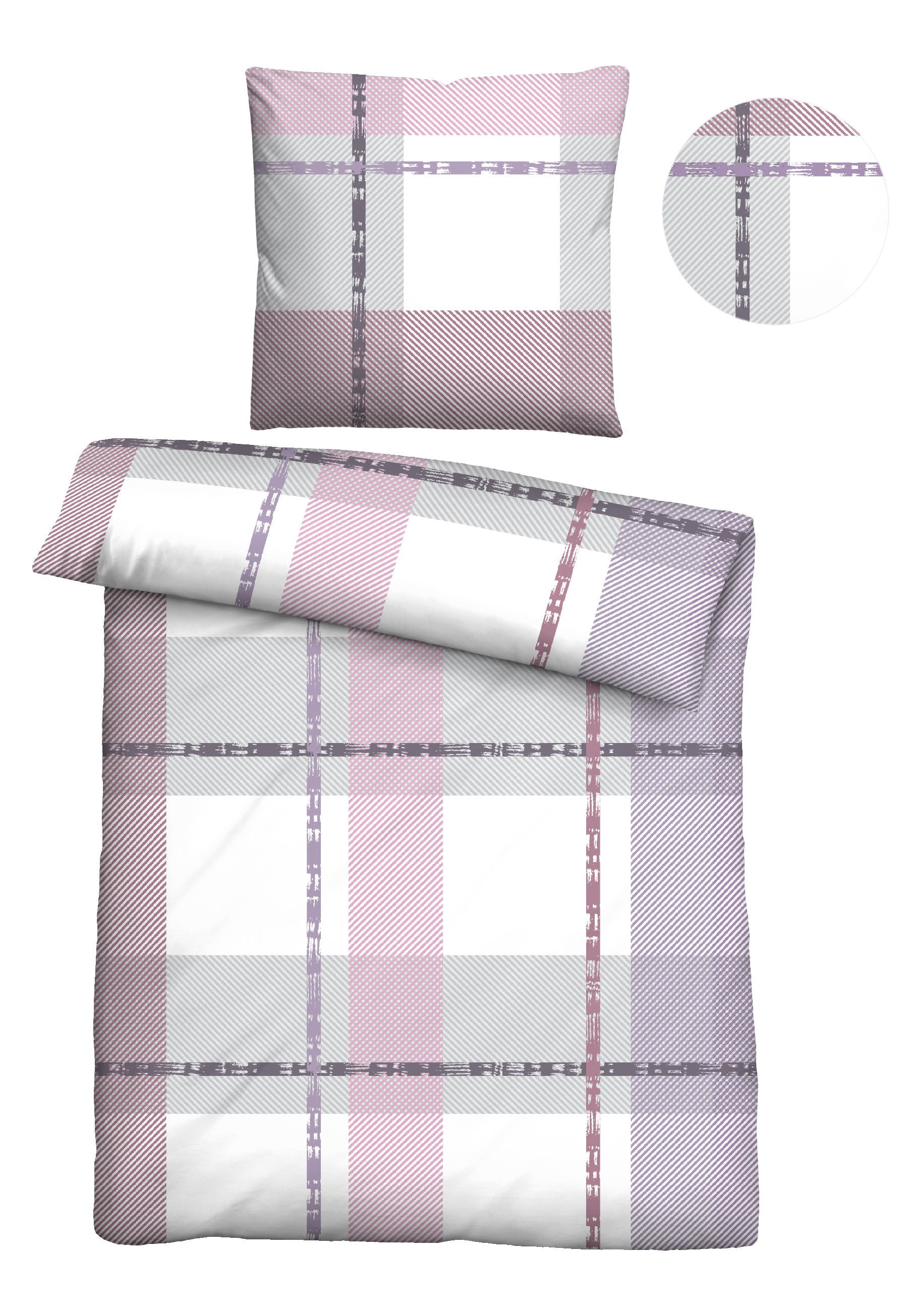 Castell - Markenbettwäsche Bettwäsche 0380746, Fleece, 2 teilig, Nicki, kus günstig online kaufen