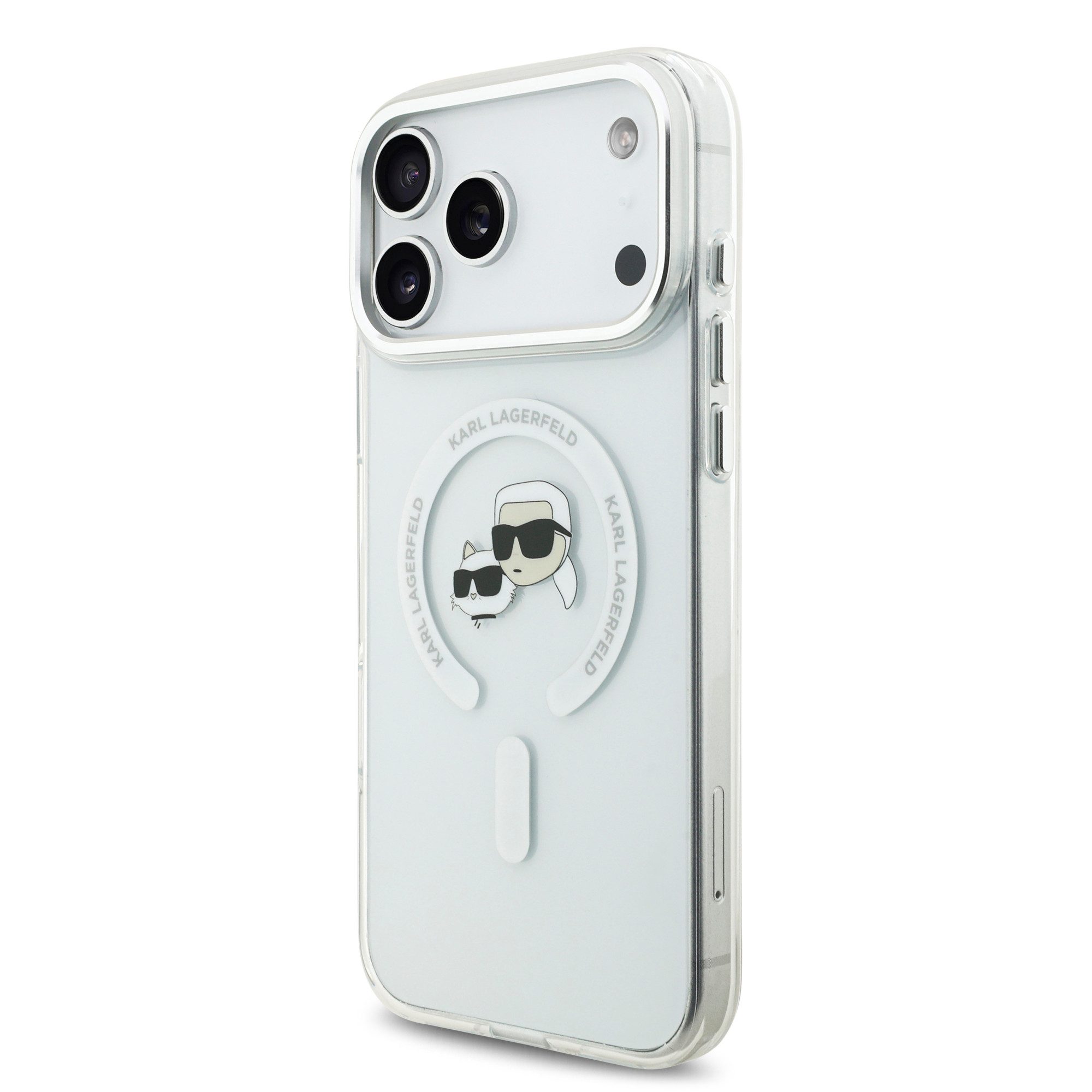 KARL LAGERFELD Handyhülle iPhone 18 Pro Max Heads Metallrahmen MagSafe Logo 6,9 Zoll, Kantenschutz – Bild 2 von 5