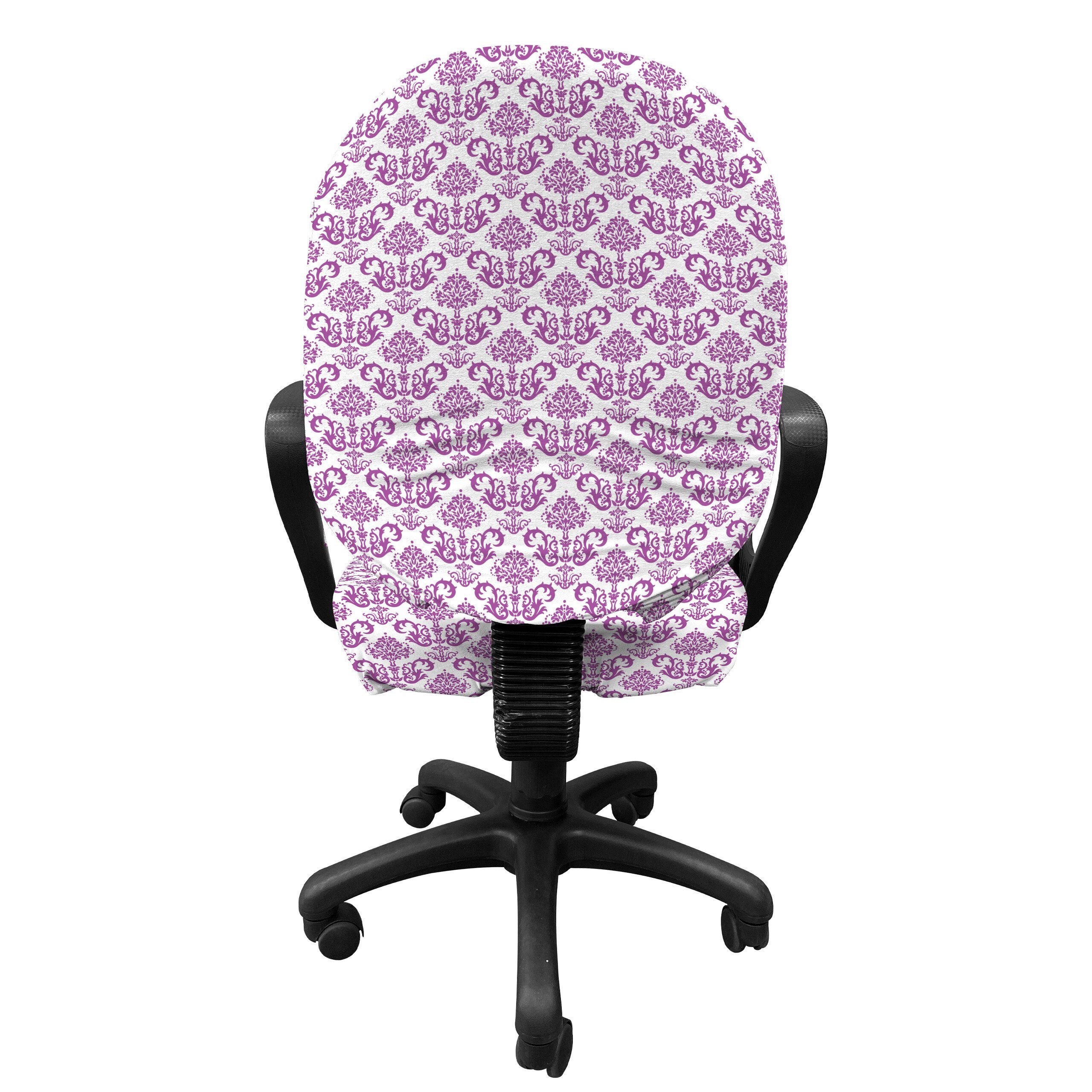 aus Abakuhaus, Bloom Schutzhülle dekorative Lavendel viktorianisch Floral Bürostuhlhusse Stretchgewebe,