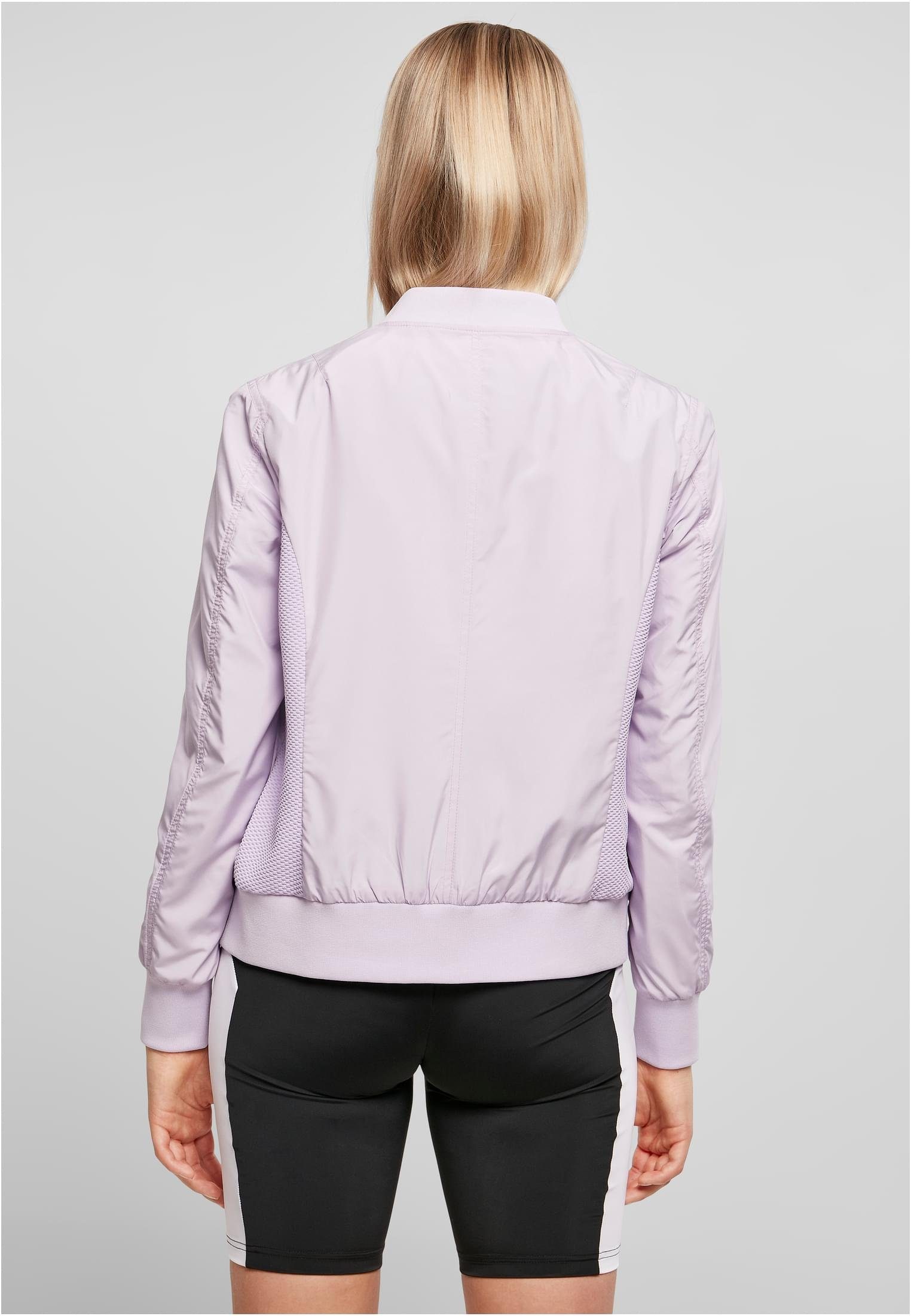 URBAN CLASSICS Outdoorjacke Damen Ladies Jacket Bomber Light (1-St) lilac