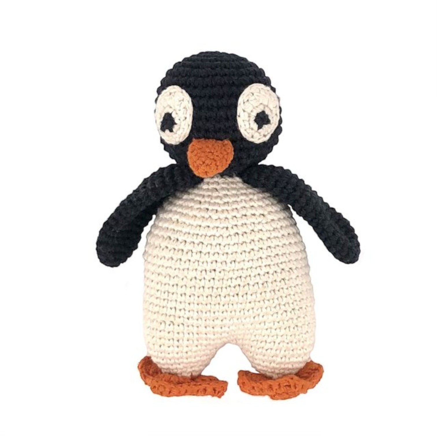 Luna-Leena Kuscheltier Pinguin Kuscheltier – handgehäkelt aus Bio-Baumwolle