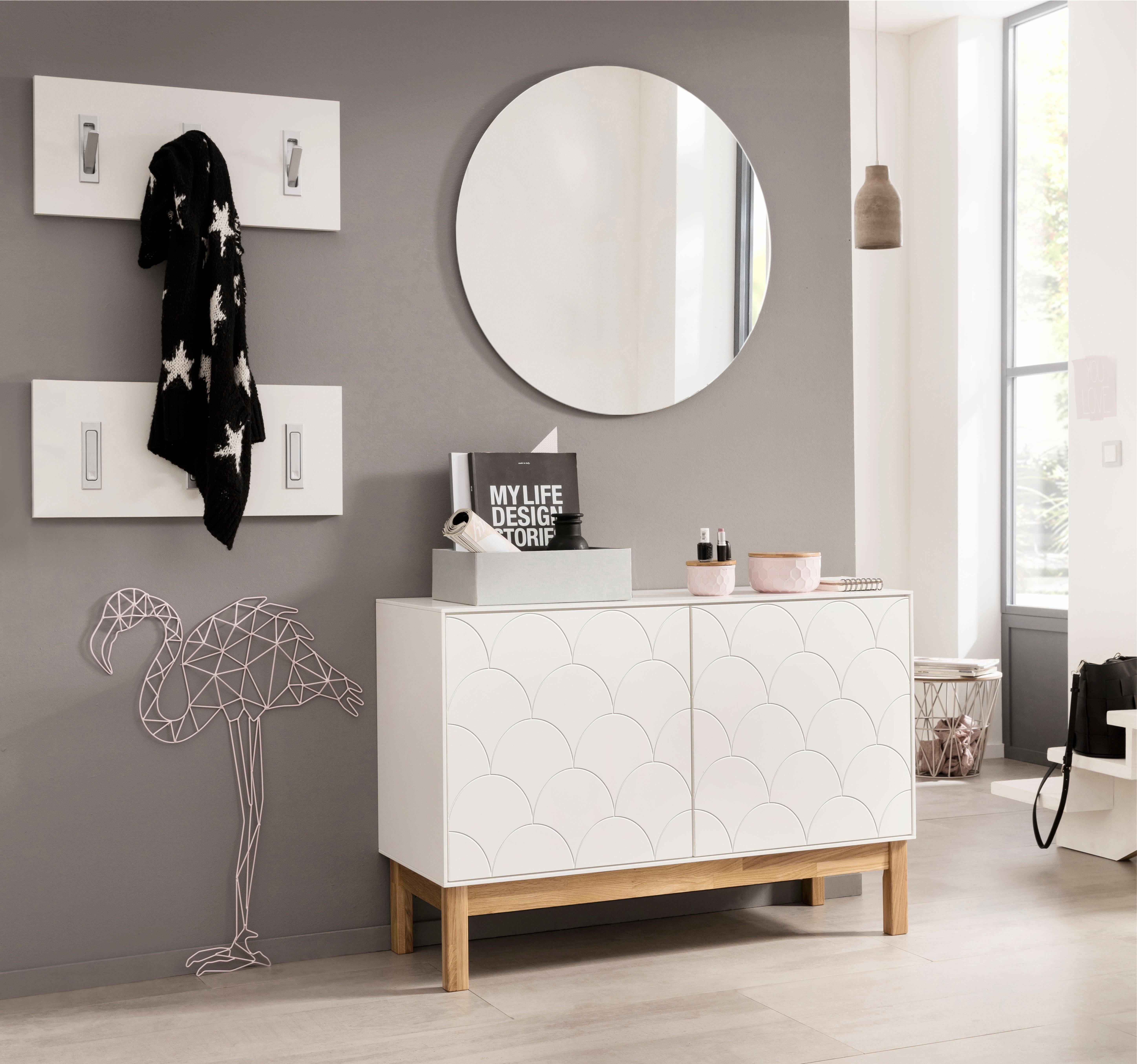 borchardt Möbel Spiegel Panama Ø75cm, Ganzflächig, Ø75cm
