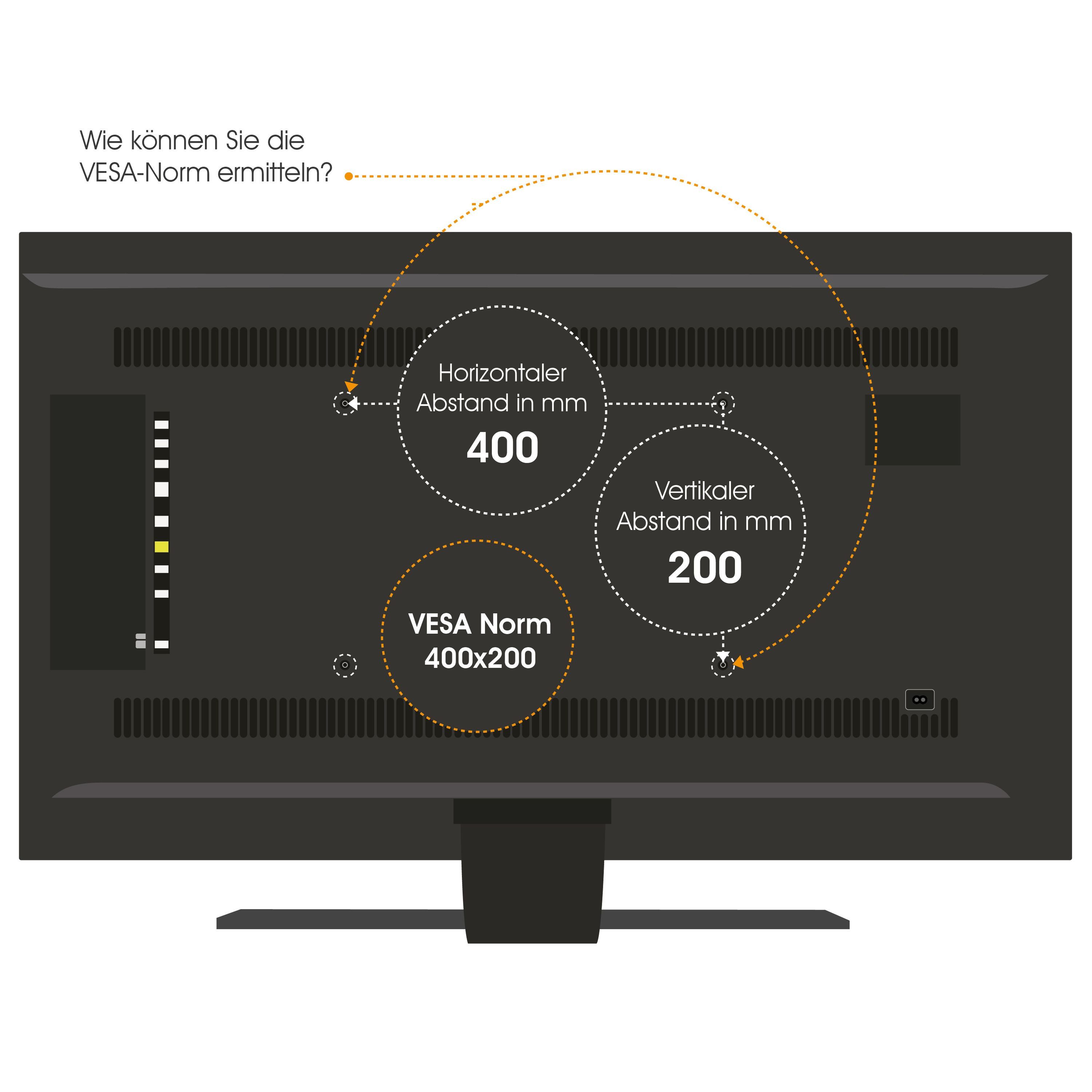 my wall TV-Standfuß HP35L, (bis 37 Zoll, Universal Standfuß für Bildschirme)